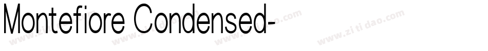 Montefiore Condensed字体转换